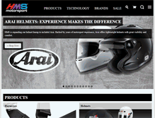 Tablet Screenshot of hmsmotorsport.com